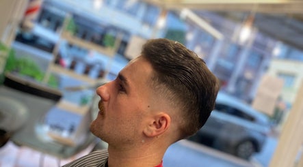 Side profile of a stylish haircut at Indigo Barbers, Auckland, Auckland, NZ.