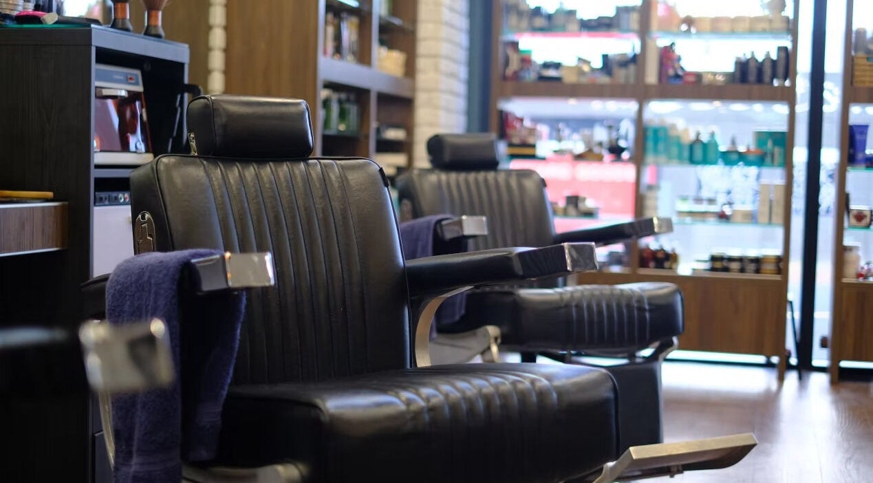 Luxurious barber chairs at The Stylish Man | Ponsonby, Auckland, Auckland, NZ, offering a premium grooming experience.