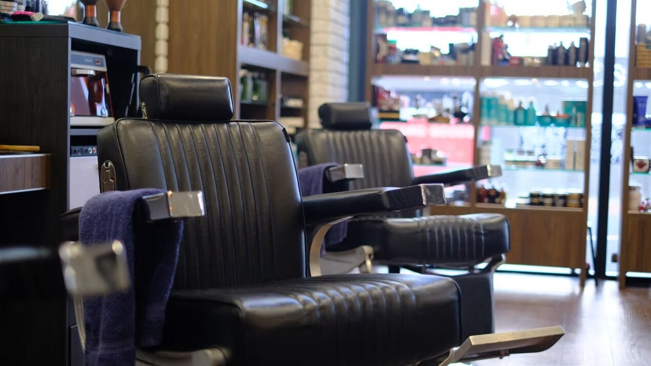Luxurious barber chairs at The Stylish Man | Ponsonby, Auckland, Auckland, NZ, offering a premium grooming experience.