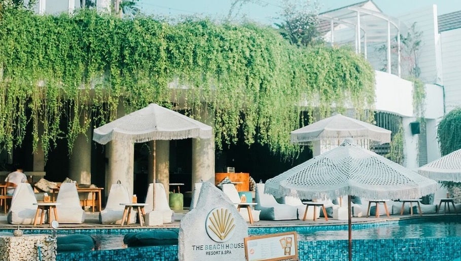 Charming poolside at Thala Spa by The Beach House Resort, Gili Trawangan, Nusa Tenggara Barat, Indonesia.