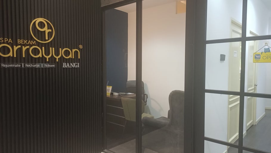 Reception area of Spa Bekam Ar Rayyan Bangi in Bandar Baru Bangi, Selangor, MY.
