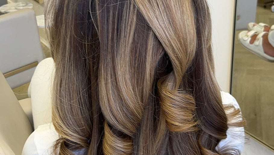 Styled wavy hair at The Blowdry Lounge by Alexandra, Upton Northampton, England, GB.