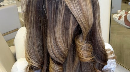 Styled wavy hair at The Blowdry Lounge by Alexandra, Upton Northampton, England, GB.