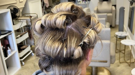 Elegant updo hairstyle at The Blowdry Lounge by Alexandra in Upton Northampton, England, GB.