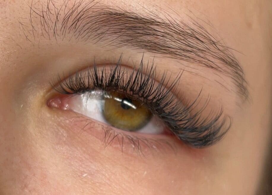 Close-up of perfectly styled lashes by By Frankie Zoe - Milton, Stoke-on-Trent, England, GB.