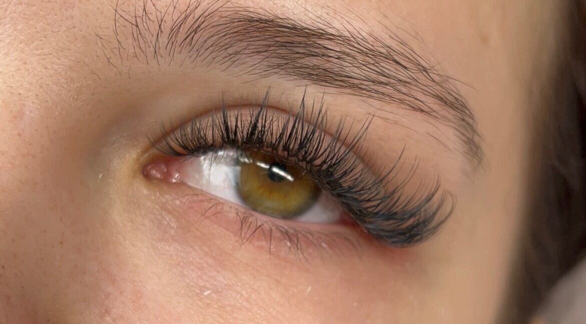 Close-up of perfectly styled lashes by By Frankie Zoe - Milton, Stoke-on-Trent, England, GB.