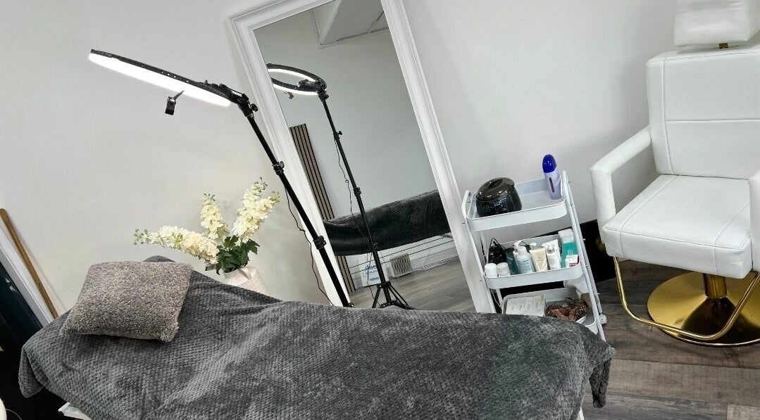 Elegant treatment room at By Frankie Zoe - Congleton (at Skin & Beauty by Sarah-Jayne), Congleton, England, GB.