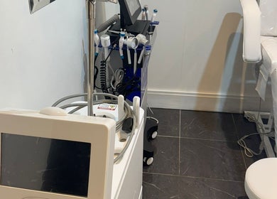 Modern treatment machines at Heritage Skin & Health Chiswick, London, England, GB showcasing cutting-edge skincare.