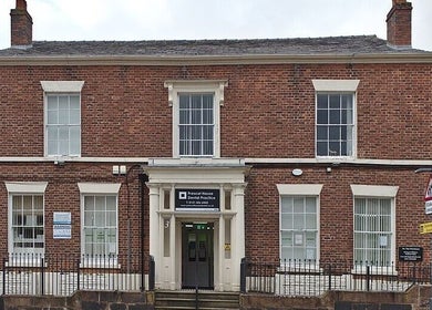 Front view of Victoria Concept Beauty Academy in Prescot, England, GB showcasing its classic architecture.
