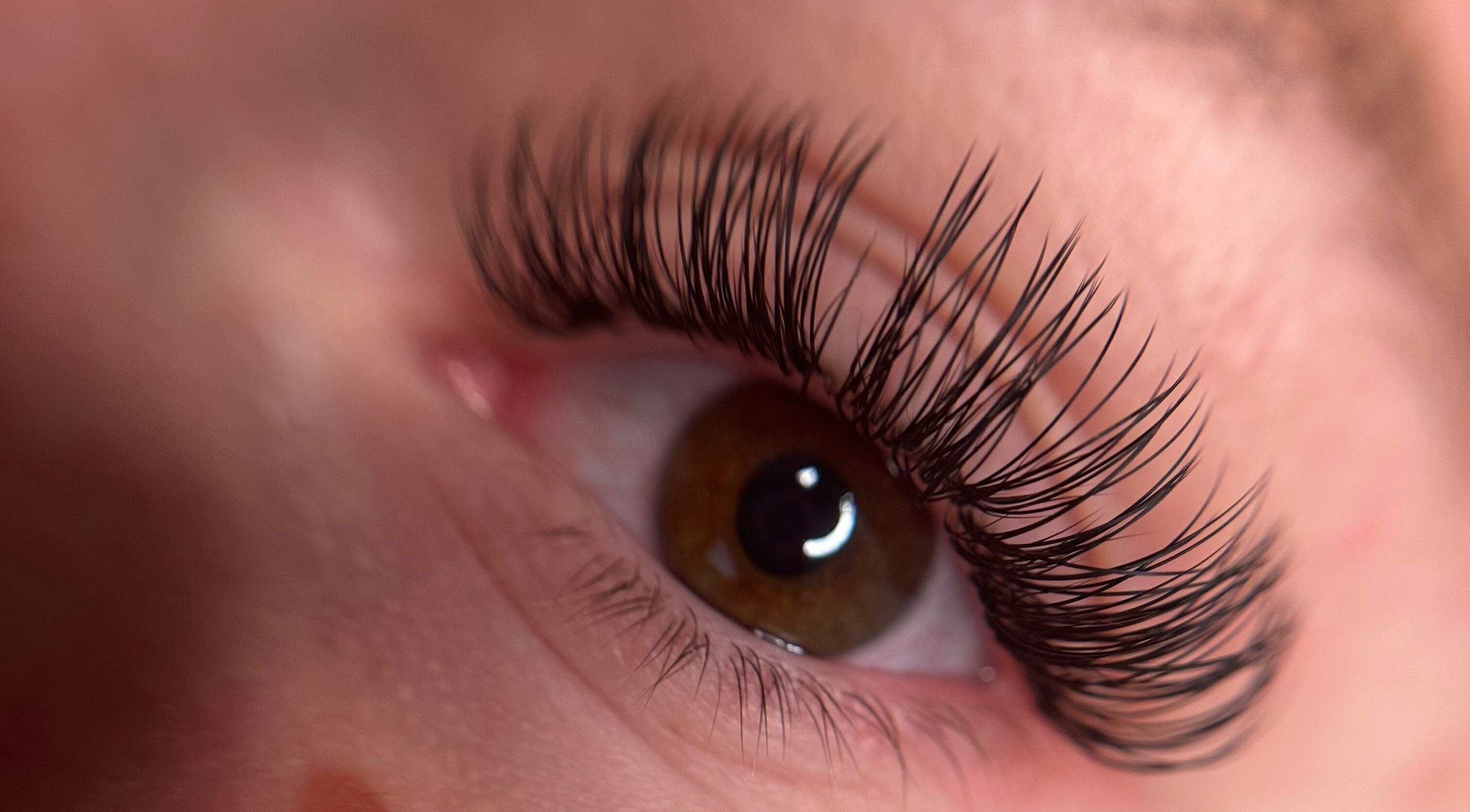 Close-up of elegant lashes at Glowhouse by Christina, Aberdeen, Scotland, GB.