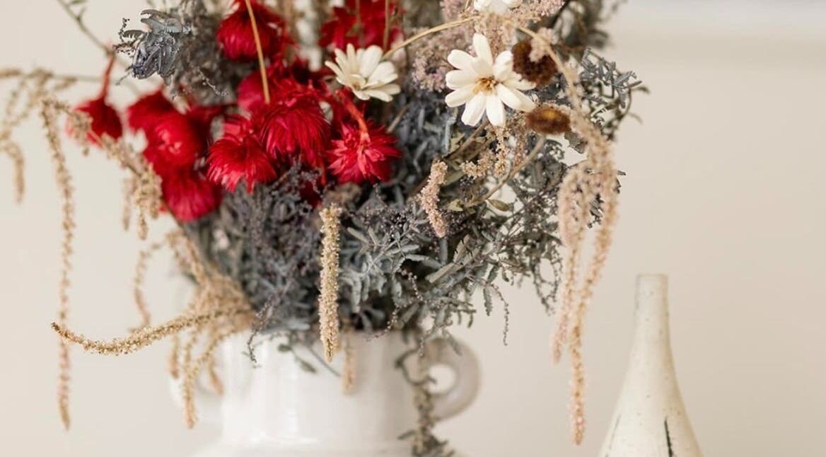 Rustic floral arrangement at Wild Ginger Beauty, Curl Curl, New South Wales, AU captures earthy elegance.