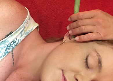Ear candling at Divine Therapy by Katarína, Ix-xagħra, MT for relaxation and wellness.