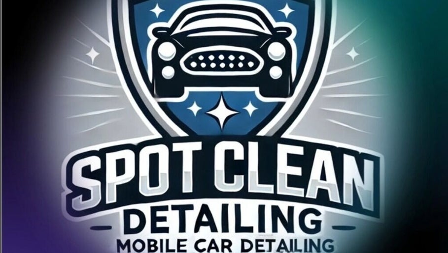 Spot Clean Mobile Detailing logo in Orlando, Florida, US, featuring a stylized car and shiny stars.