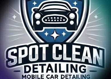 Spot Clean Mobile Detailing logo in Orlando, Florida, US, featuring a stylized car and shiny stars.