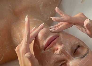 A soothing facial treatment at Fresh Glow Beauty in Melbourne, Victoria, AU highlighting relaxation and skincare.
