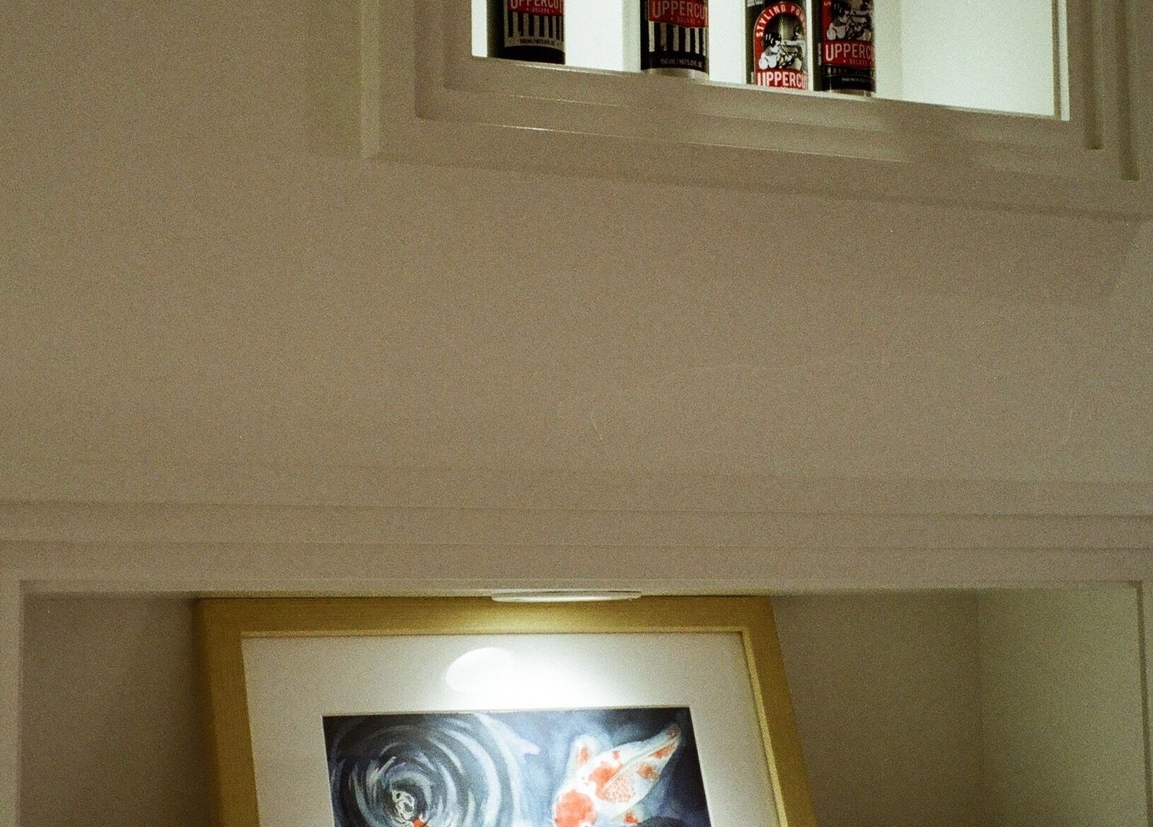 Artistic wall display at Tokoya Barber and Salon, Auckland, Auckland, NZ.