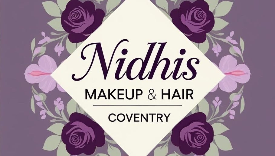 Nidhis Henna Coventry logo with purple floral design, located in Coventry, England, GB.