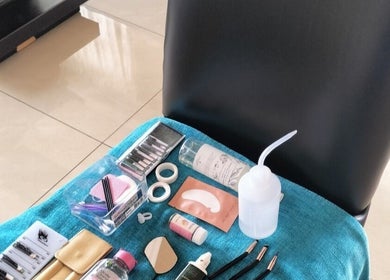 Lash tools at WhipLashed.gq, Gqeberha, Eastern Cape, ZA, ready for expert service.