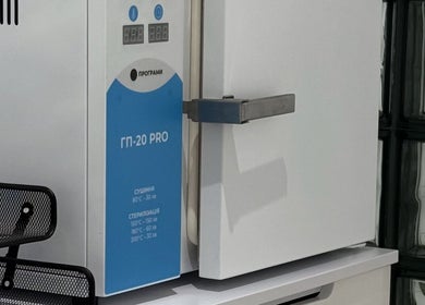 State-of-the-art sterilizer at Adela nail studio in Thessaloniki, GR, ensuring top hygiene standards.