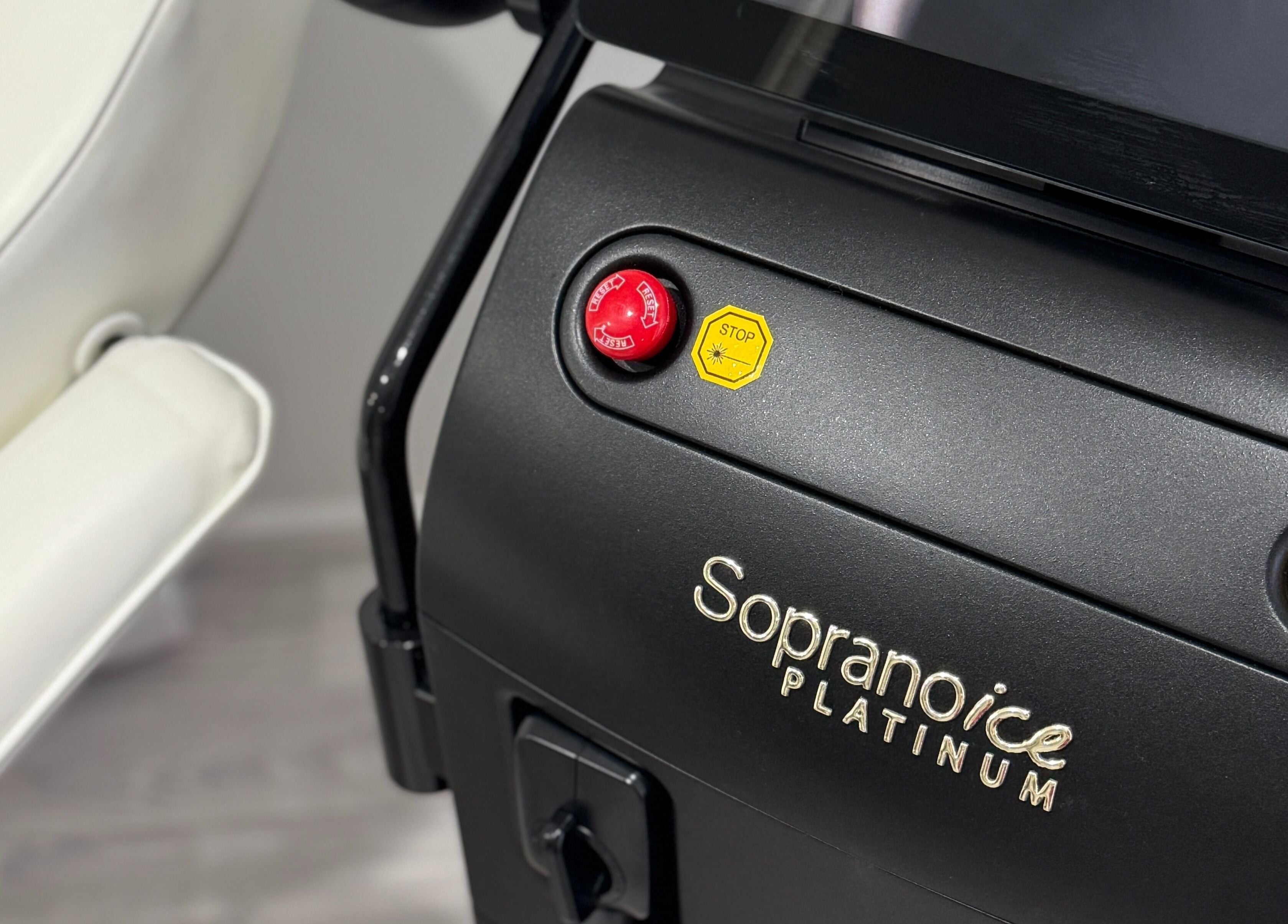 Close-up of Soprano Ice Platinum at LaserMe Clinic in Melbourne, Victoria, AU, highlighting advanced laser technology.