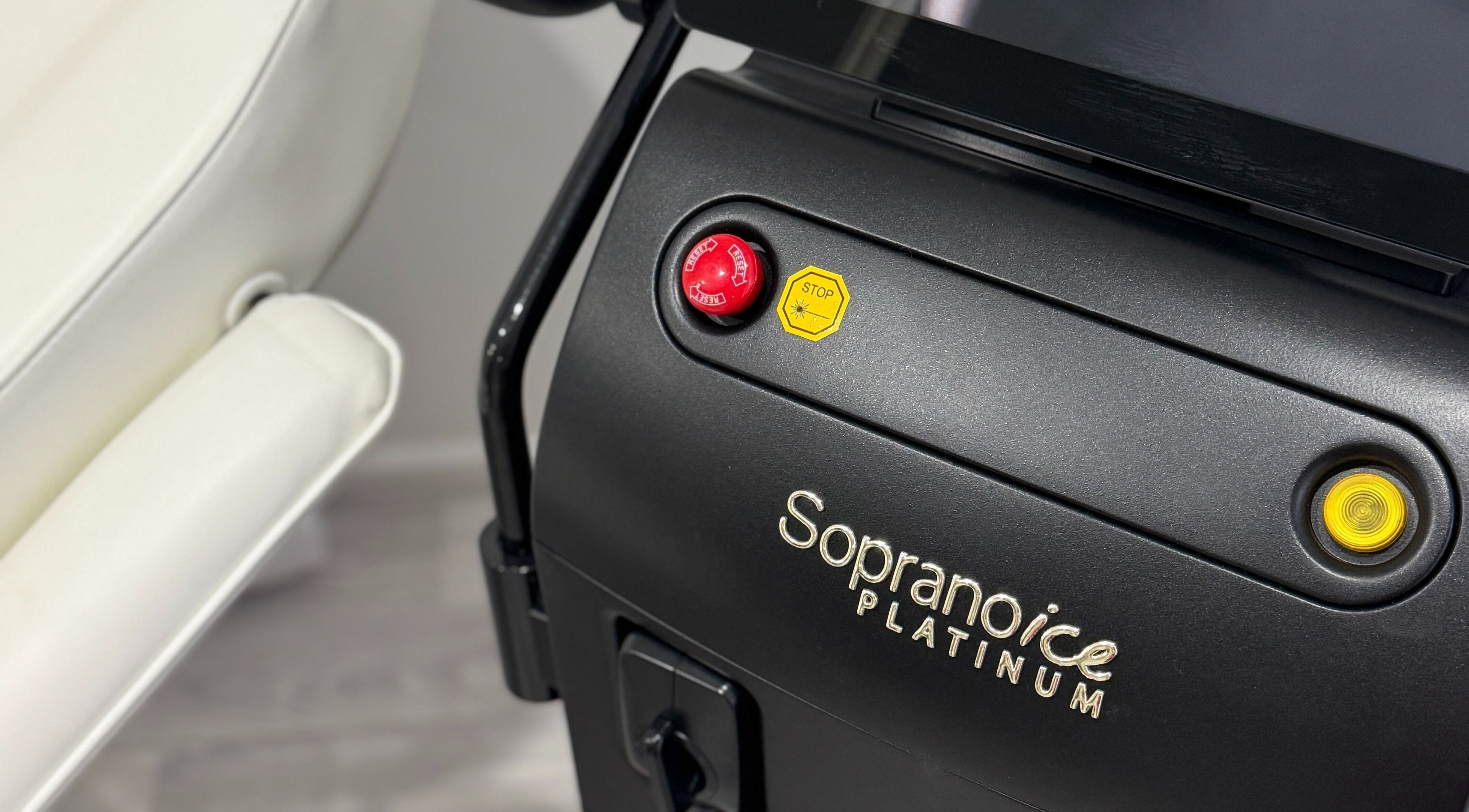 Close-up of Soprano Ice Platinum at LaserMe Clinic in Melbourne, Victoria, AU, highlighting advanced laser technology.