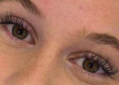 Close-up of styled eyelashes at Amelia BagnallBeauty, Shifnal, England, GB, showcasing natural beauty.