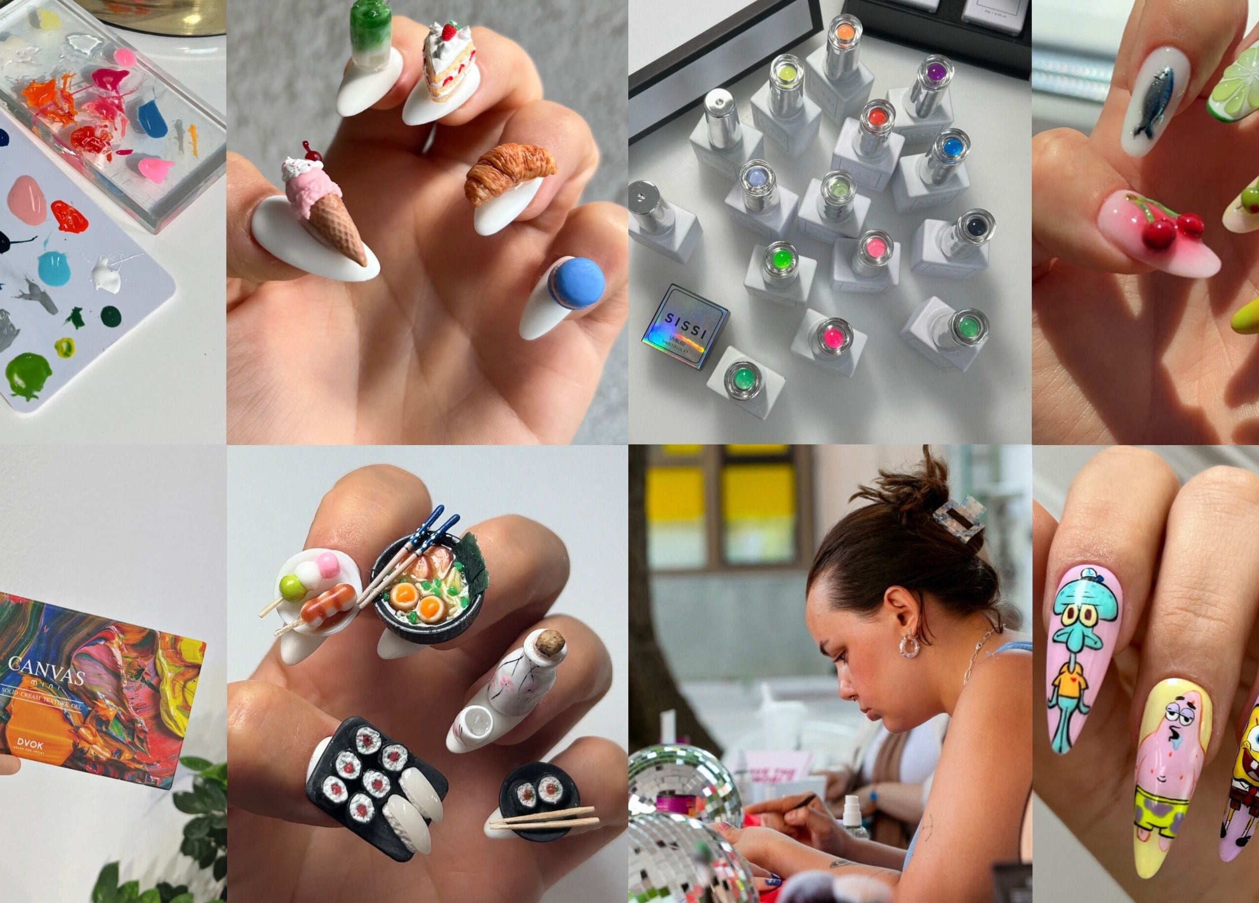 Custom nail art palette at Nailigion, Cluj-napoca, Județul Cluj, RO for creating unique nail designs.