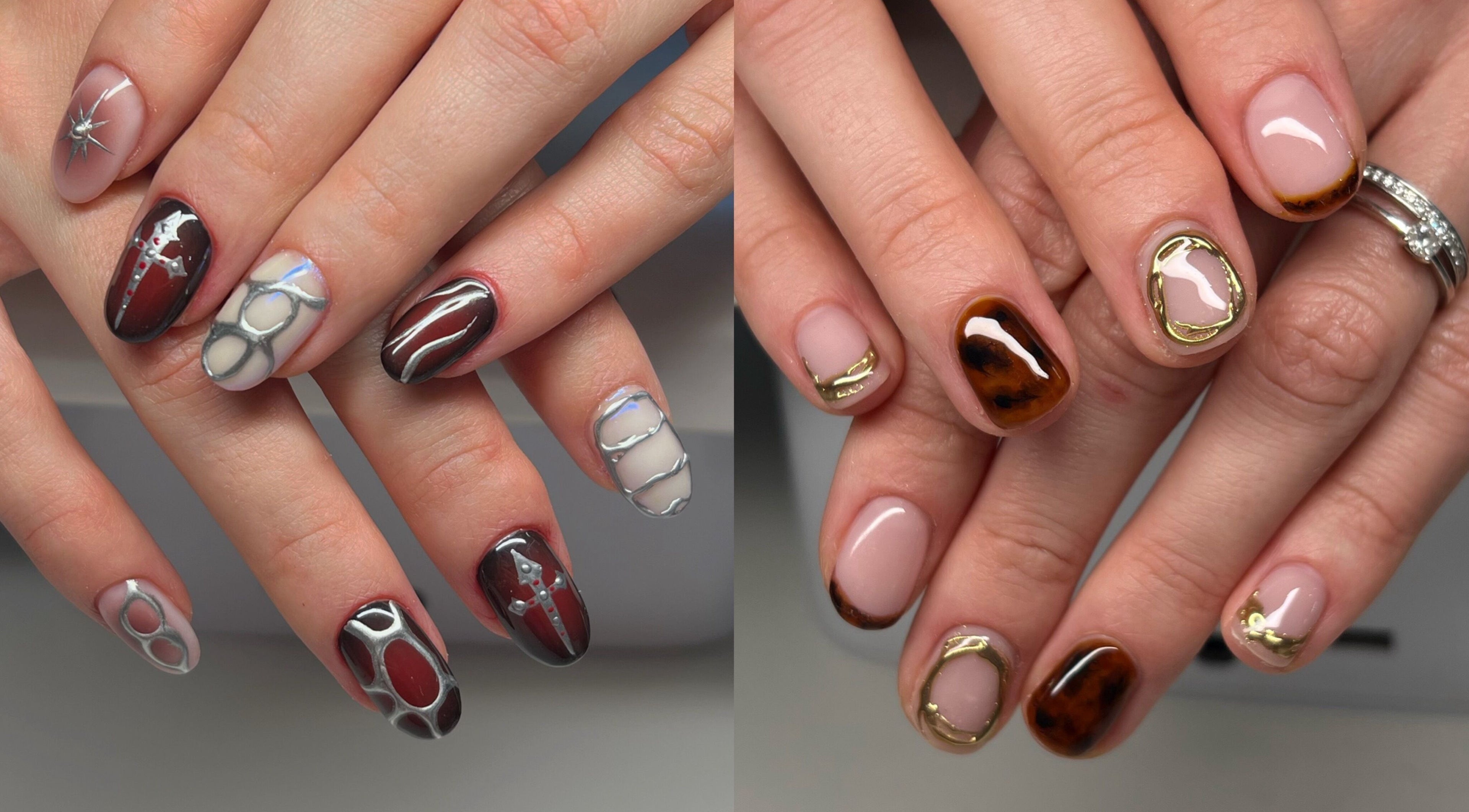 Detailed nail art from Nailigion in Cluj-napoca, Județul Cluj, RO showcasing intricate designs.