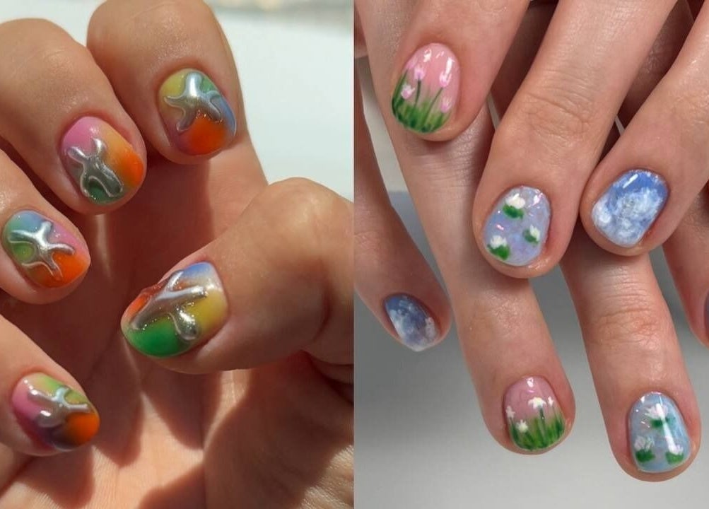 Artistic nail designs with vibrant colors at Nailigion, Cluj-napoca, Județul Cluj, RO.