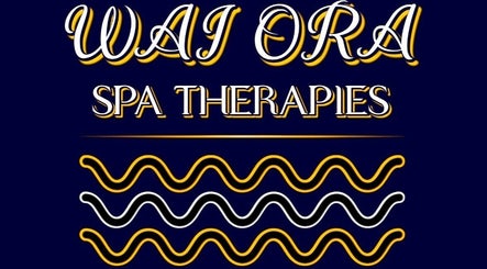 Wai Ora Spa Therapies Tohoraha Clinic Pukenui logo featuring decorative waves, located in Pukenui, Northland Region, NZ.