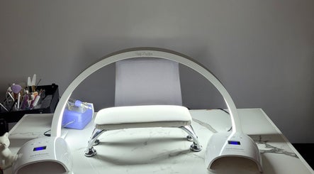 Modern nail station at Gel Nails by Mel, Barataria, San Juan-laventille Regional Corporation, TT.