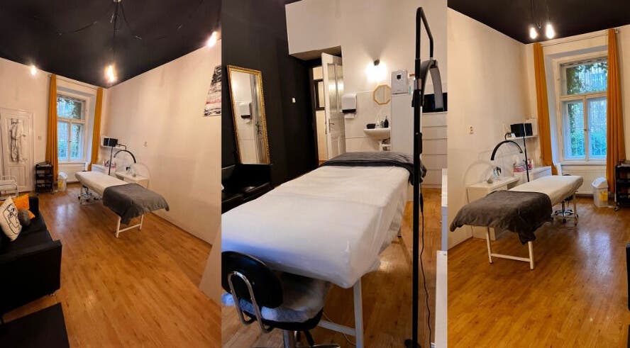 Interiér The Little Salon v Hlavní Město Praha, CZ s moderním vybavením pro wellness.