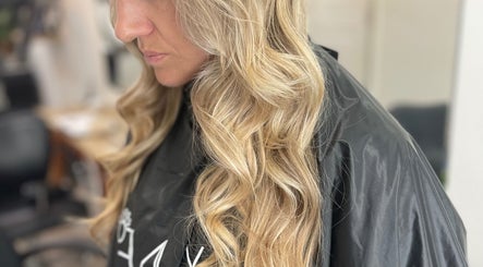Beautiful wavy blonde hair styled at The Bleach Theory, Currumbin Waters, Queensland, AU.