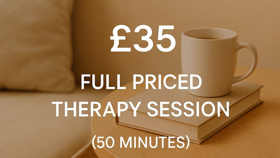 Therapy session for £35 at Tom Mortimer Therapy in Sandiacre, England, GB. Cozy setting with tea and book.