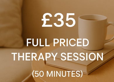 Therapy session for £35 at Tom Mortimer Therapy in Sandiacre, England, GB. Cozy setting with tea and book.