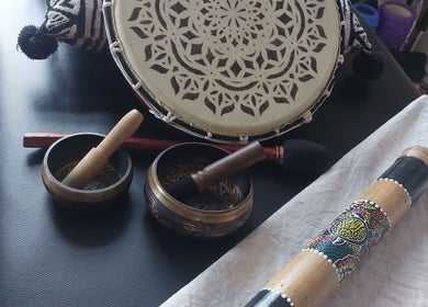 Relaxation instruments at Abi Aditi Yoga & Wellbeing, Sowerby Bridge, England, GB, enhancing wellness sessions.