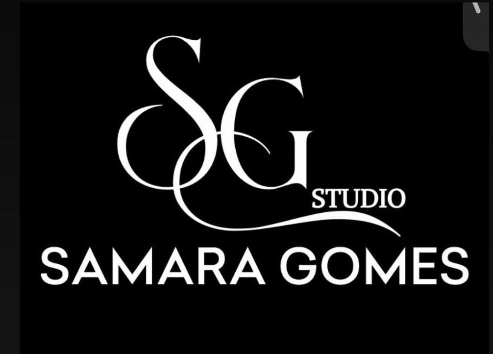 Logotipo do Studio Samara Gomes em Ceará, Ceará, BR. Design sofisticado destacando marca conhecida.