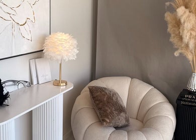 Chic interior at Gold Lash Lounge, Osborne Park, Western Australia, AU featuring elegant seating and decor.