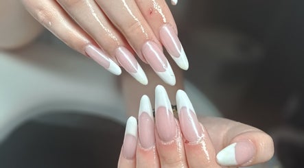 Beautiful French manicure at The Braless Nail Artist in Crestmead, Queensland, AU, featuring glossy, long nails.