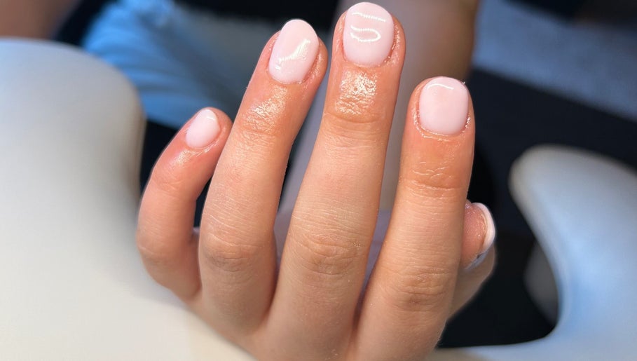 Close-up of a polished manicure at Beautbynatz, Bathgate, Scotland, GB, showcasing elegant nail care.