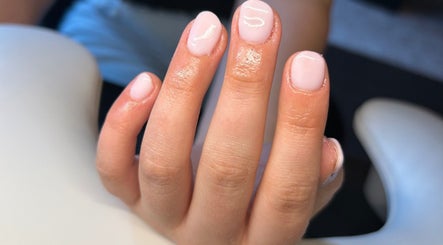 Close-up of a polished manicure at Beautbynatz, Bathgate, Scotland, GB, showcasing elegant nail care.