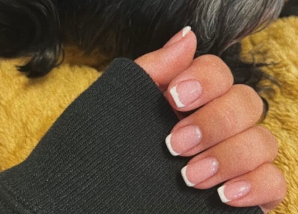 Elegant French manicure from Nailsbykate in Stockton-on-tees, England, GB, showcasing perfect nail art.