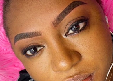 Beautifully shaped brows at Peacy beauty world, Edinburgh, Scotland, GB, showcasing expert styling.