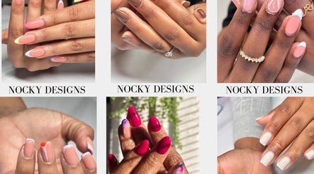 Beautiful manicured hands showcasing Nocky Designs' nail art in Durban, Kwazulu-natal, ZA.