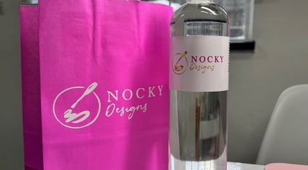 Nocky Designs branded bag and bottle at their Durban, Kwazulu-natal, ZA location.