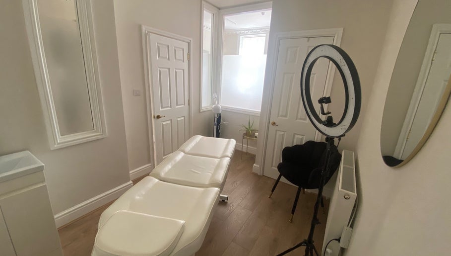 Relaxing treatment room at Ocean Head & Body Spa | By Kait | Chester, England, GB. Modern and serene ambiance.