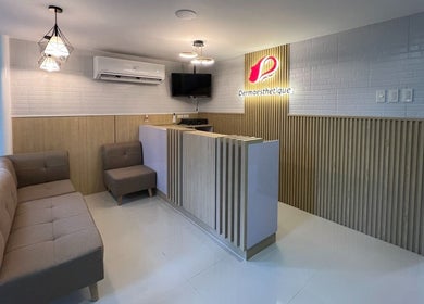Reception area at Dermaesthetique - Bocobo in Manila, Metro Manila, PH showcasing modern design and comfortable seating.