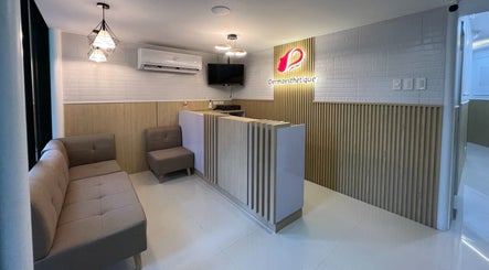 Reception area at Dermaesthetique - Bocobo in Manila, Metro Manila, PH showcasing modern design and comfortable seating.