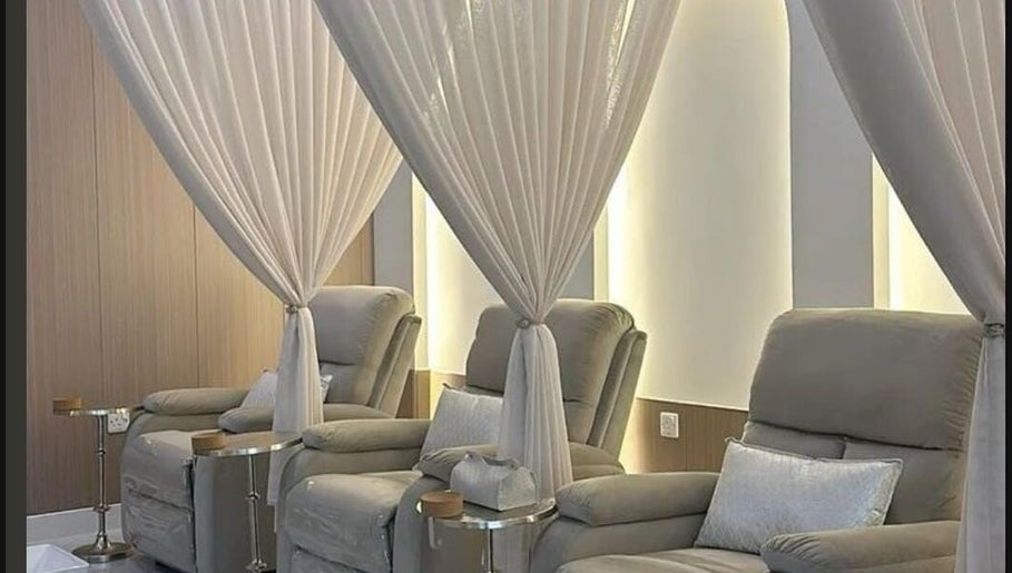 Luxurious spa chairs at Aura Velour Therapeutic Spa, San Fernando City Corporation, TT, promising ultimate relaxation.