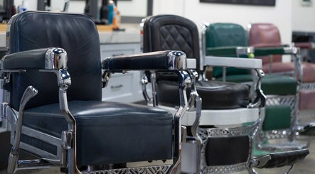 Vintage barber chairs at Marc Revita - New Shanghai Barbershop, Vancouver, British Columbia, CA.